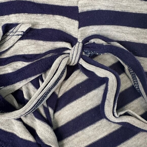 SALE 2/15 Chloe K - Navy and Grey Striped 3/4 Length Sleeve Top - Size Medium. - Picture 7 of 9
